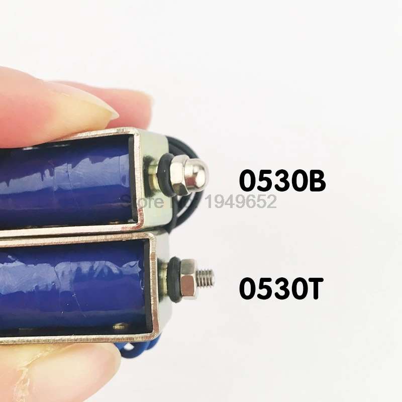 TAU-0530 DC12V 24V tipo push & pull marco electroimán distancia de recorrido 10mm fuerza de mantenimiento 700g solenoide - imagen 5