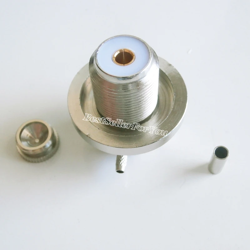 Engarce hembra UHF SO239 para conector de ángulo recto RG316, RG174, LMR100, 1 unidad - imagen 4