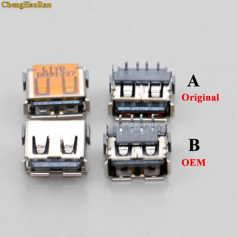 ChengHaoRan-conector USB 2,0 para ordenador portátil ASUS, HP, DELL, Lenovo, Toshiba, placa base, puerto de datos 4P, 10x, Original, nuevo, 2,0