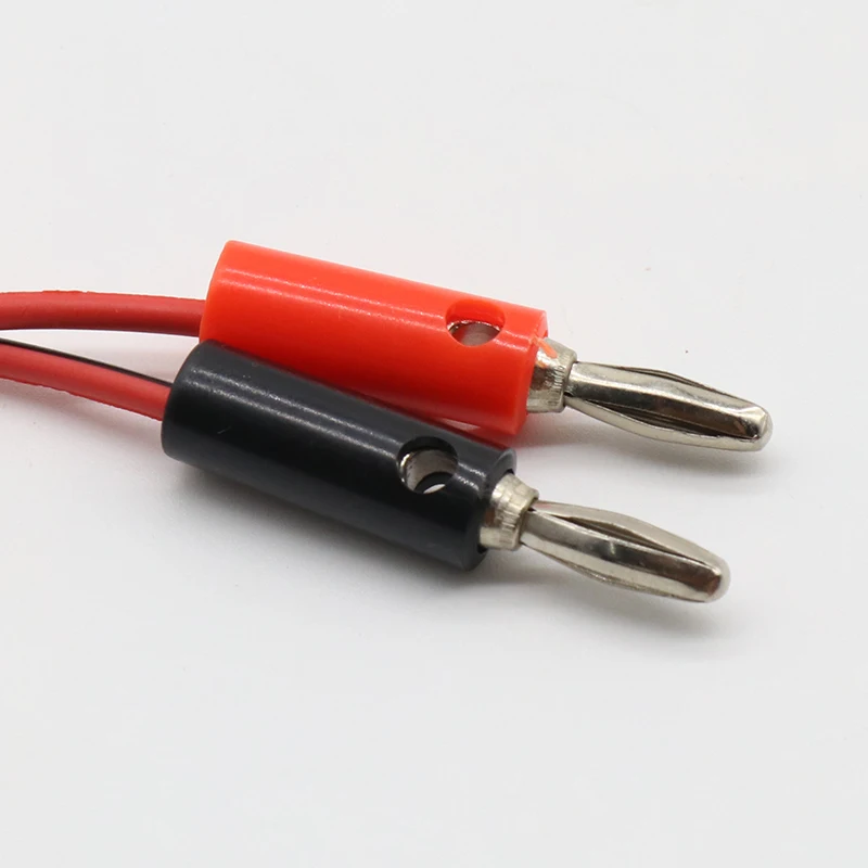 Conector Banana de inyección de 4mm a abrazadera eléctrica de cobre cubierto, Cable de prueba con pinza de cocodrilo, cables de 1M para sonda de prueba - imagen 3