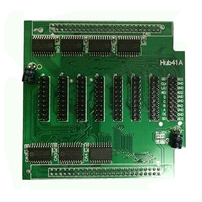 Placa de transferencia de datos hub41A, controlador de pantalla LED a todo color P3 P4 P5 P6 P7.62 P8 P10, tarjeta de recepción HUB41