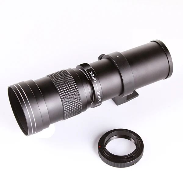 Teleobjetivo con zoom de 420-800 mm F/8,3-16 + adaptador T2 a PK para K5 K7 K10D K20D K200D
