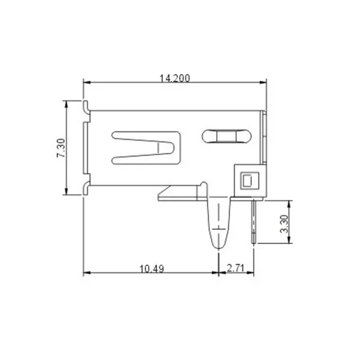 USB Tipo A - Vista del conector USB tipo A