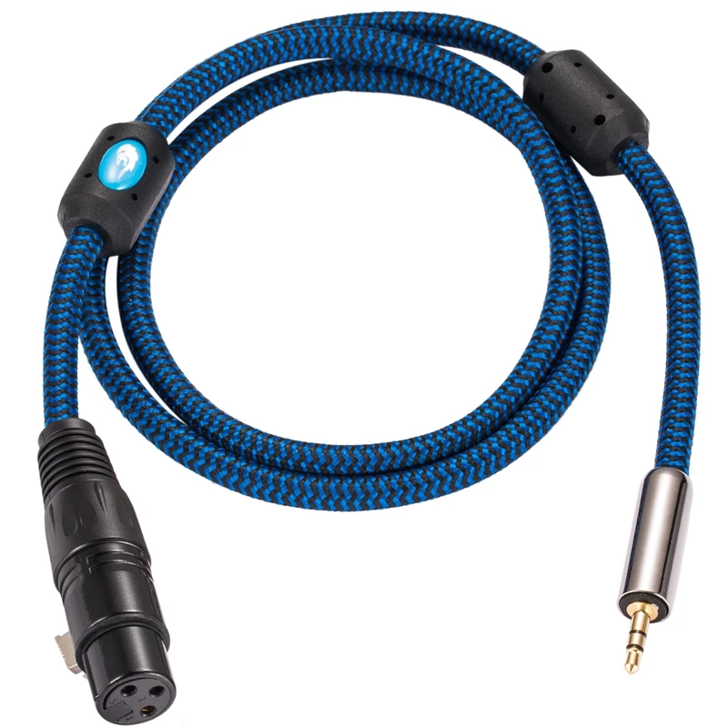 Cable de micrófono condensador Premium de 3,5mm, Mini conector a XLR hembra para micrófono, auriculares, PC, Móvil, 3 pines, Cable XLR a 3,5, 1M, 2M, 3M, 5M