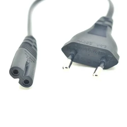 Cable Alimentación IEC C7 – Enchufe Europeo 2 Pines VDE