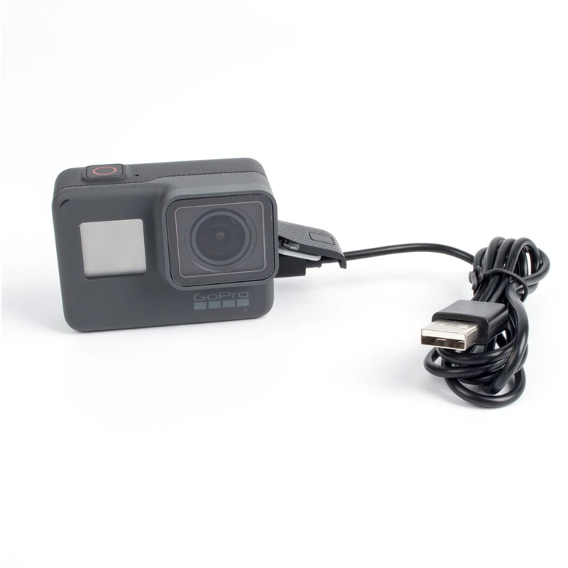 Cable de carga de transferencia de sincronización de línea de datos USB de 1 metro para Gopro Hero 5 Hero 6 Hero 7 accesorios de cámara deportiva de acción negra - imagen 4