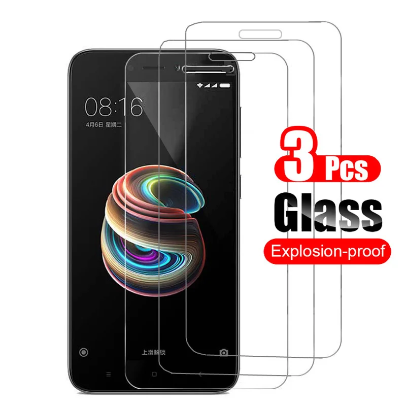 3 piezas para Xiaomi Redmi 5A Protector de pantalla de vidrio templado película protectora 0,26mm 9 H para Xiaomi Redmi 5A funda de vidrio amigable