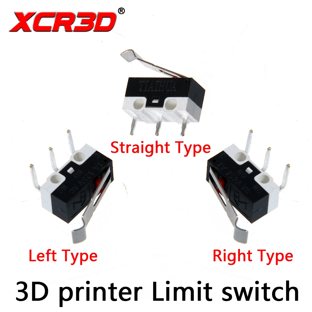 XCR3D-piezas de impresora 3D Endstop, microinterruptor de límite para I3 Delta Kossel Makerbot, rampas de impresora 1,4, accesorios de bricolaje, 10 unidades por lote