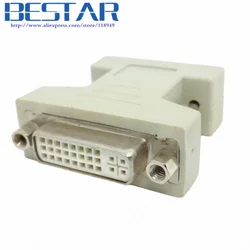 Adaptador VGA 15 Pines Macho a DVI-I 24+5 Hembra – Conversor PC
