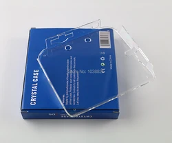 Funda protectora de cristal transparente para consola Nintendo 2DS, funda protectora transparente, 1 ud.