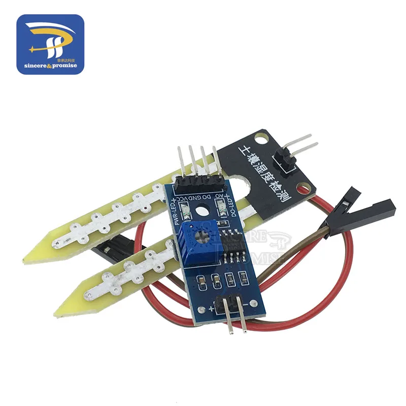 Electrónica Inteligente, higrómetro de humedad del suelo, módulo Sensor de humedad de detección para placa de desarrollo arduino, Robot DIY, coche inteligente - imagen 4