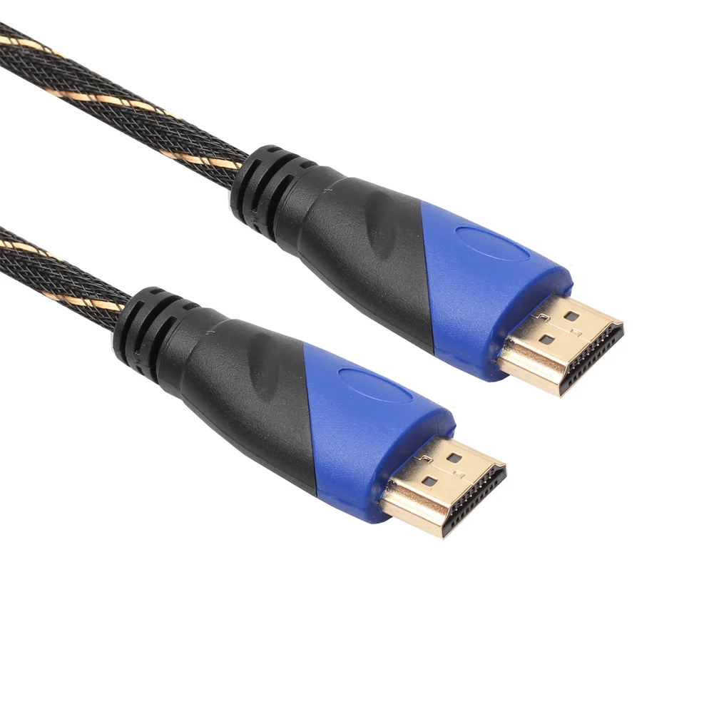 Cable trenzado compatible con HDMI V1.4 AV HD 3D para PS3, Xbox, HDTV, medidores 0,5 P con cabezal de enchufe chapado en oro antideslizante, 1/1/1080. 8/3M - imagen 4