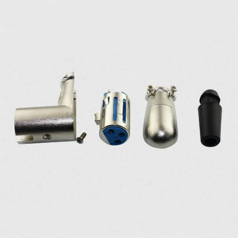 Conectores de micrófono de cabeza de cañón curvada, Canon, Balance de tres núcleos - imagen 4