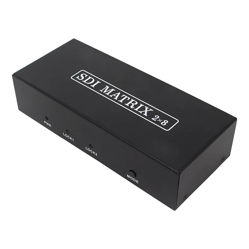 SD-SDI, HD-SDI,3G-SDI 2x8 Switch con BNC hembra 8 salidas SDI, 2 salidas SDI compatibles con extensor de distribución 1080P para proyector