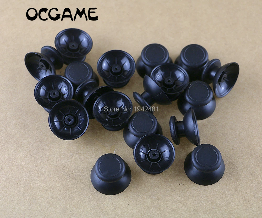 20 piezas agujero pequeño negro 3D analógico plástico Thumbstick Rocker Joystick tapa de agarre tapas de carcasa para controlador Wii U WiiU Pro