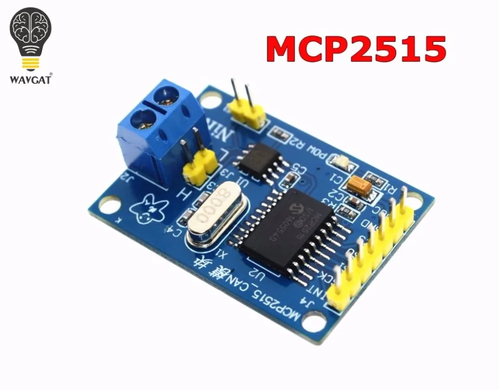 Placa de módulo de Bus CAN WAVGAT MCP2515, receptor TJA1050 SPI para controlador de brazo 51 MCU, nuevo