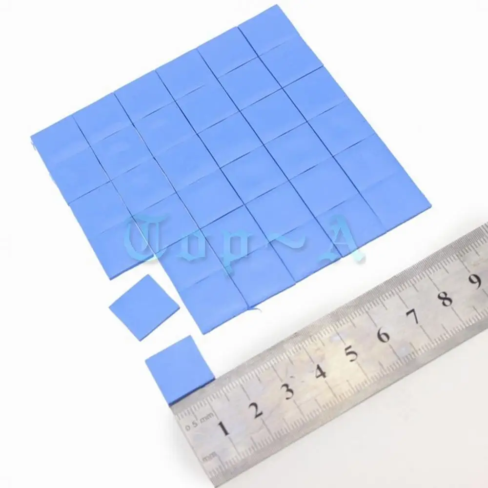 Mini almohadilla térmica GPU para CPU, almohadillas de silicona conductoras de refrigeración, 15mm x 1mm, azul, alta calidad, 36 piezas, 15x15x1mm, 1,0mm de espesor - imagen 4