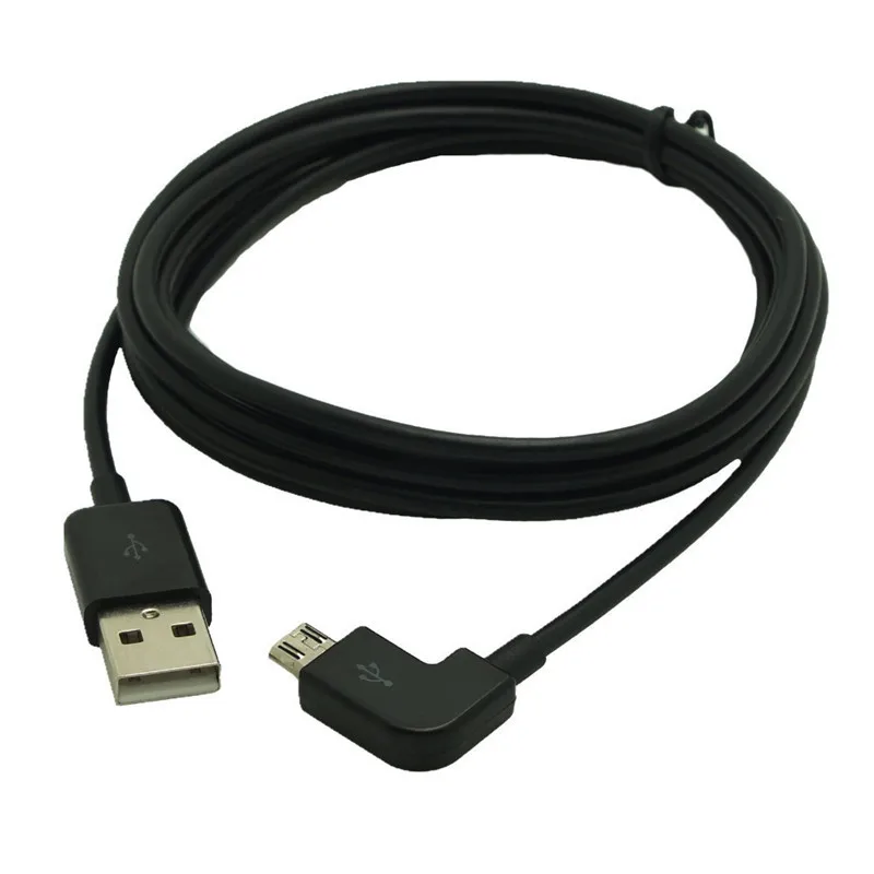 Cable Micro USB corto de 90 grados 2A, carga rápida de 90 esquinas, cargador USB a ángulo Microusb, sincronización de datos, Cable de carga rápida de 100cm - imagen 2