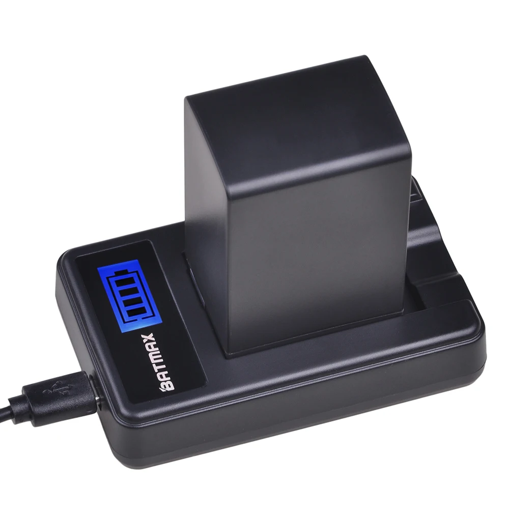 Batmax 1 batería BP-828 BP828 + cargador USB LCD para Canon VIXIA HF G30,G40,XA20,XA40,XA45,XA50,GX10,HFG20,HFG21,HFG30,XF400