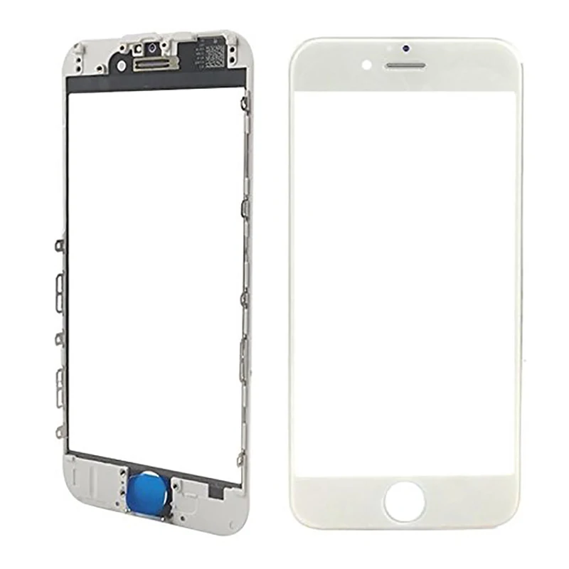 Para iPhone 6 6Plus 6s 6sPlus 7G 7 Plus Reemplazo de la pantalla exterior frontal Cubierta de lente de cristal LCD con marco - imagen 2