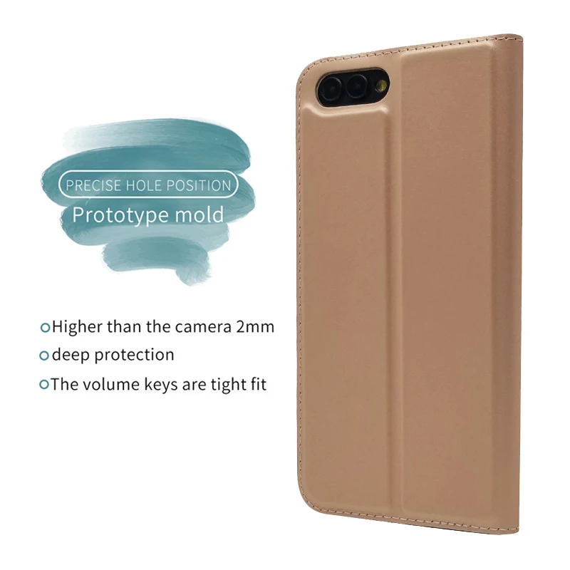Funda suave de PU con soporte para Honor V10, carcasa con ranura para tarjetas, billetera de cuero, con tapa, para Huawei Honor View 10 View10 V10 - imagen 4
