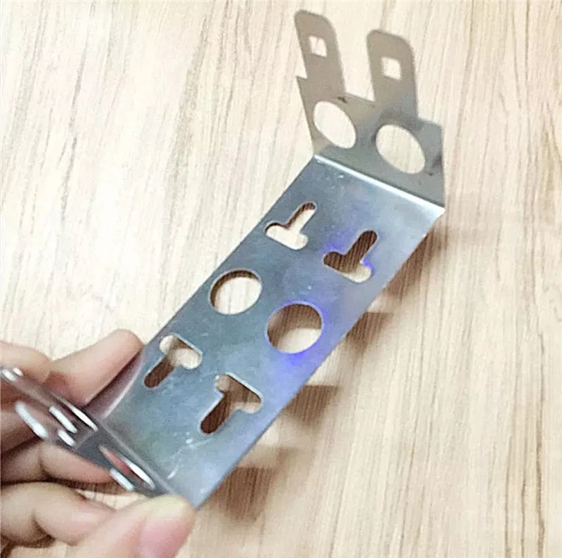 Marco de acero inoxidable, 2 unidades para 10 pares, módulo de voz telefónica, bloque de terminales a presión, panel de conexión en blanco grueso, ELINK, 10 Uds. - imagen 3