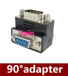 Adaptador RS232 DB9 Macho-Hembra Ángulo Recto