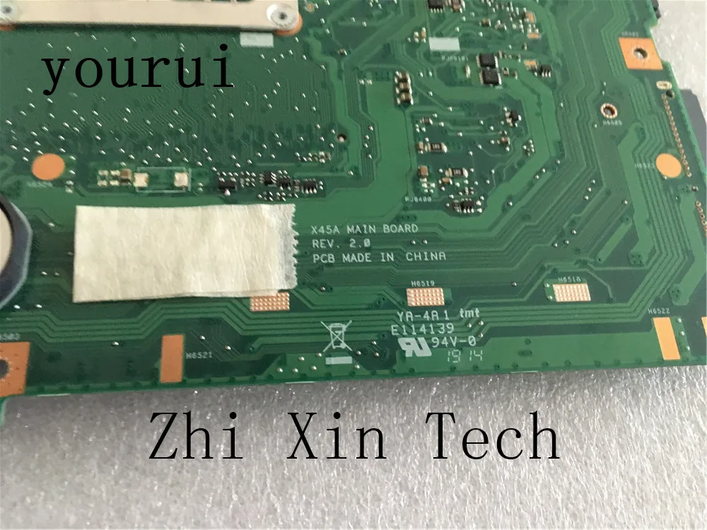 Yourui para la placa base Original del ordenador portátil ASUS X45A REV 2,0 DDR3 integrada trabajo de prueba perfecto - imagen 2