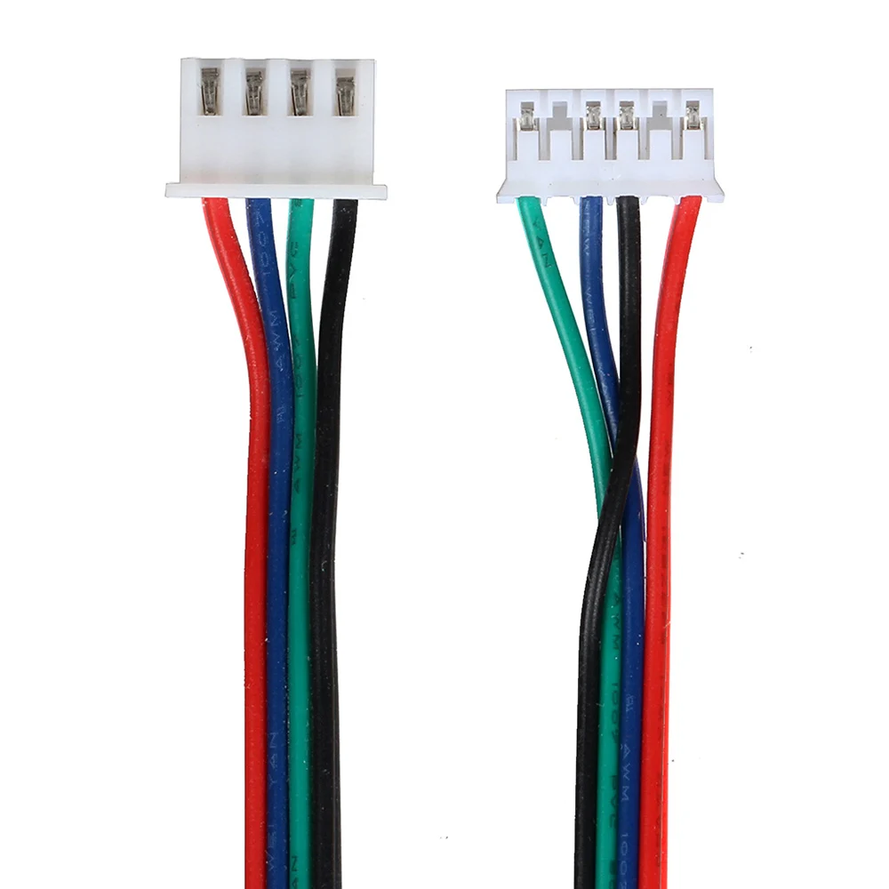 XCR3D alta calidad 4 unids/lote 1M/2M XH2.54 4pin-XH2.0 Cables conectores de Motor paralados de 6 pines para 42 piezas de impresora 3D de Motor paso a paso - imagen 5