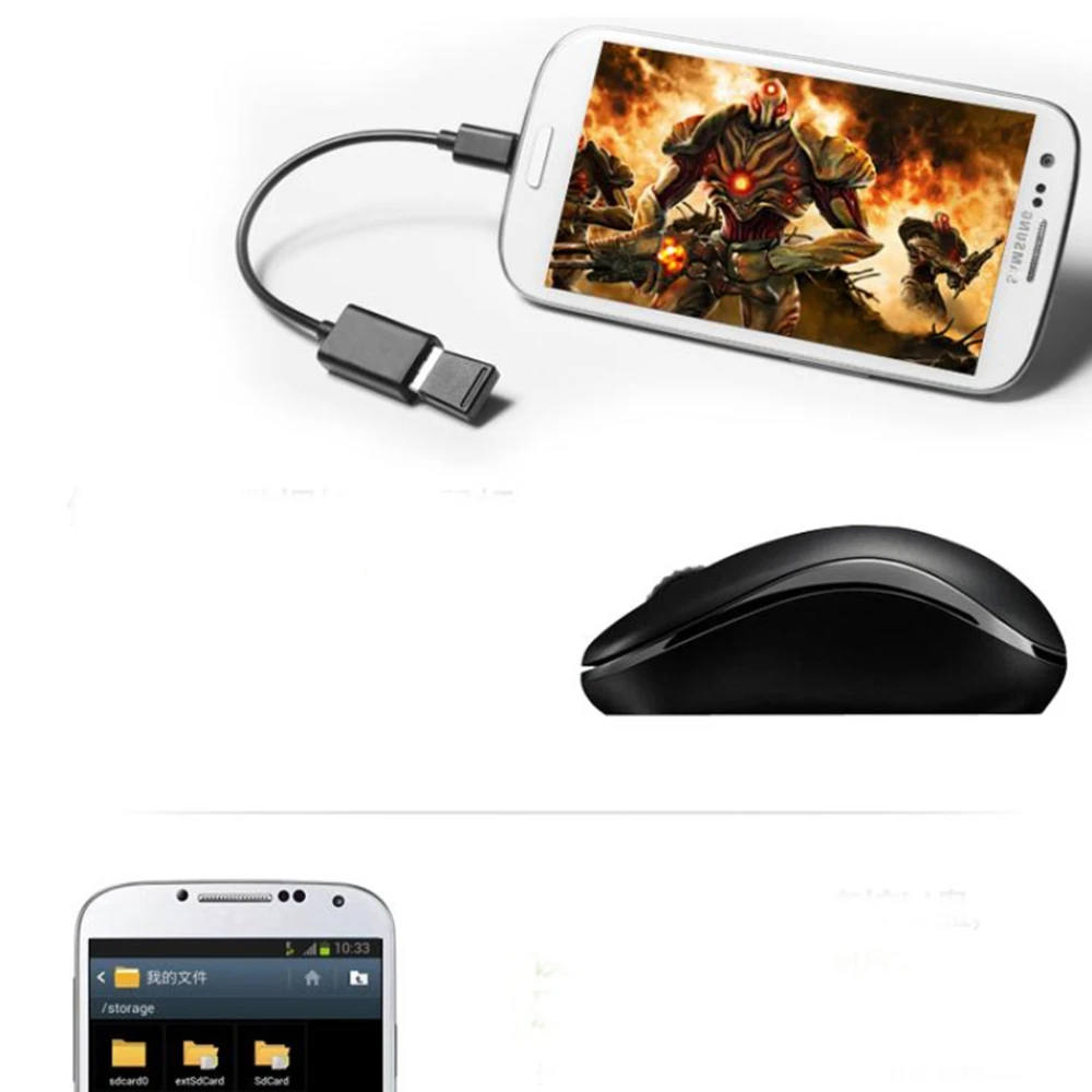 Adaptador de Cable Micro USB a hembra USB OTG para Mate Android Tablet PC MP3/MP4 teléfono inteligente cabo microusb - imagen 3