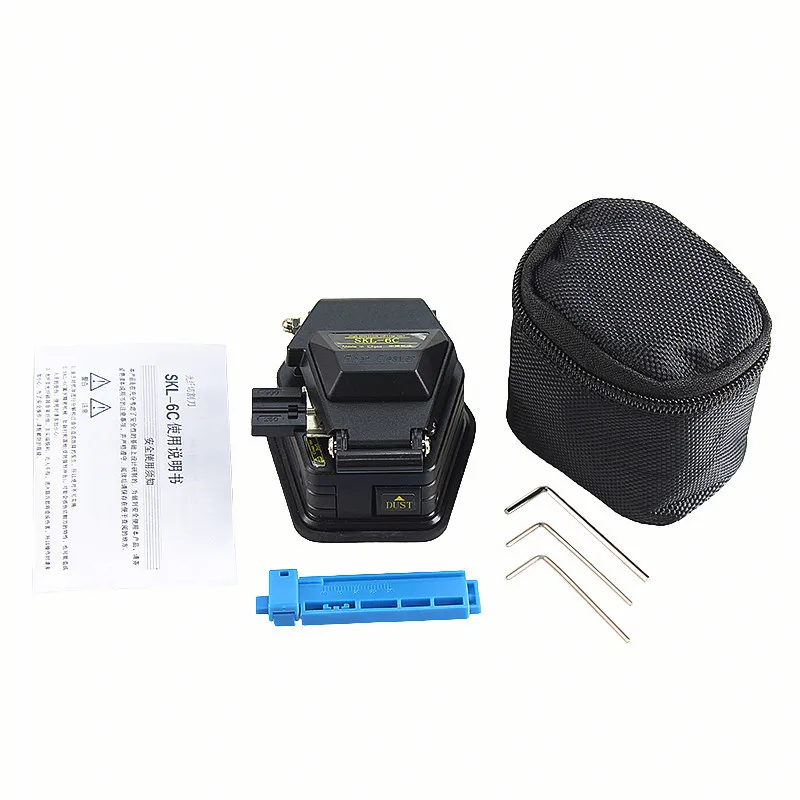 Kits de herramientas FTTH SKL-6C cuchilla de fibra 10mw VFL CFS-2 pelador de fibra pelado de cables FTTHELINK 12 unids/set