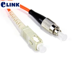 ELINK Cable de fibra óptica SC-FC multimodo Simplex – puente