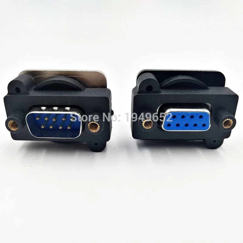 Conector de cable de datos DB9, enchufe VGA, montaje de Panel, conector tipo D, puerto de 9 pines, adaptador macho hembra DP9 - imagen 4