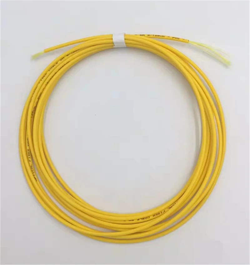 Cable de fibra óptica 3000mtr 9/125um G652D 3,0mm Simplex cable de conexión de fibra amarilla monomodo ftth cable óptico SM SX 3 km/rollo ELINK - imagen 3