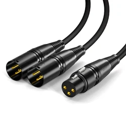 Cable XLR 1 a 2 hembra/macho 0,5–8 m