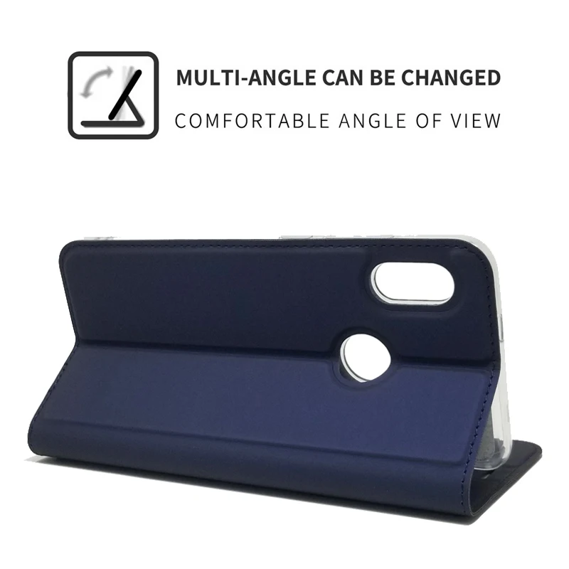 Para Redmi Note 5 Pro funda suave PU soporte cubierta ranura para tarjeta Cartera de cuero Flip Case para Xiaomi Redmi Note5 Note 5 Pro funda de teléfono - imagen 3
