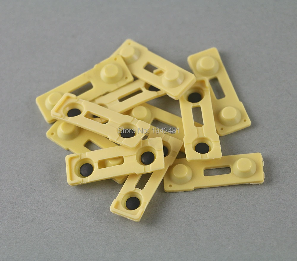 50 Uds L2 R2 almohadillas de silicona de goma conductora para reparación de controlador PS2 para Playstation 2 mango una versión de reemplazo - imagen 3