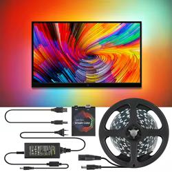 Tira LED RGB 5M Iluminación Ambiental TV y PC