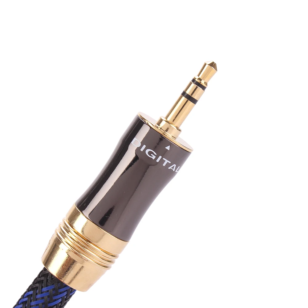 Cable de Audio HIFI de 3,5mm a 2 RCA (OD 8,0mm) Cable estéreo macho de 3,5 MM a 2 Rca macho para amplificador de DVD MP3 iPhone - imagen 2