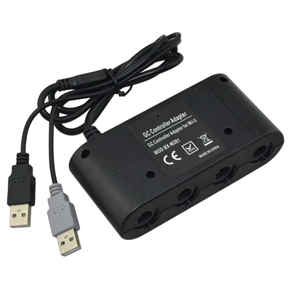 Convertidor de reproductor para GameCube, adaptador de controlador para wii-u, 10 piezas, 4 puertos - imagen 3