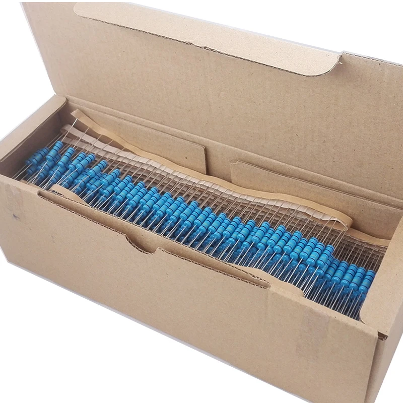 Kit surtido de resistencias de película metálica, paquete de libro de muestras, 141 valores, 0.1R ~ 10M Ohm 2W 1% - imagen 3