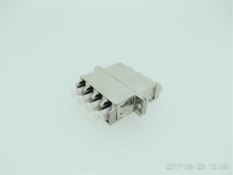 Adaptador de fibra LC, carcasa de metal cuádruple, acoplador de fibra óptica SM MM, conector IL 0.2dB ftth, envío gratis, fábrica ELINK, 10 Uds. - imagen 3