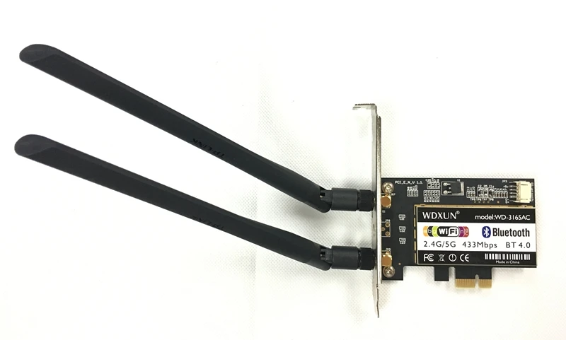 3165 2,4G/5G inalámbrico de doble banda 3165NGW NGFF 433Mbps Wi-Fi Bluetooth BT 4,0 Ethernet inalámbrico de escritorio 1X tarjeta WIFI 3165AC - imagen 3
