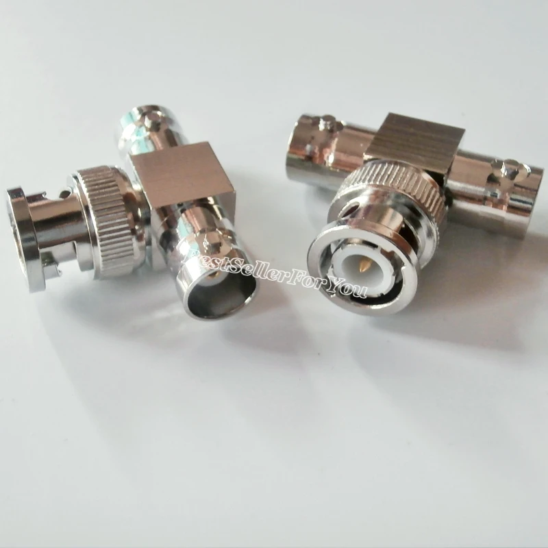Conector macho BNC a dos clavijas hembra, conector RF adaptador de 3 vías B, 1 unidad - imagen 4