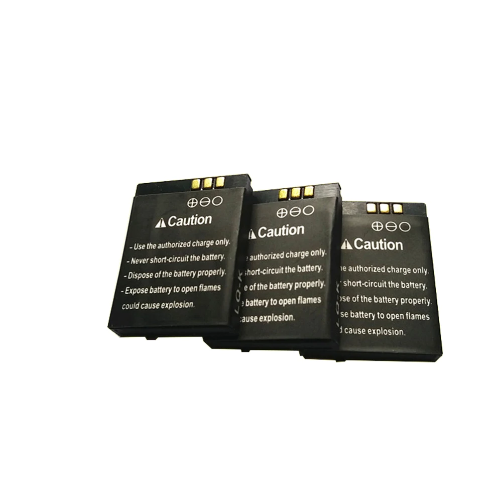 3 unids/lote 3,7 V 380mAh batería recargable para reloj inteligente dz09 batería de repuesto para reloj inteligente dz09