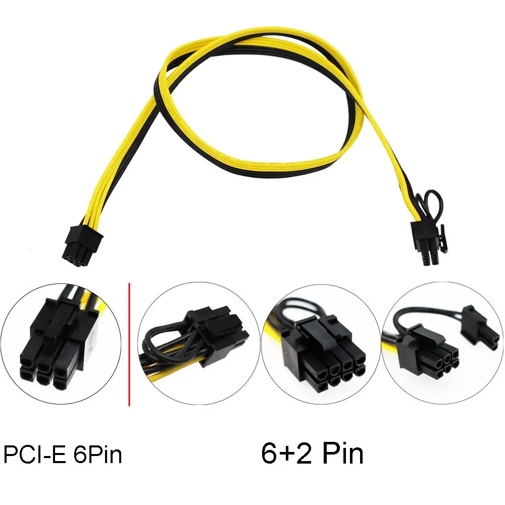 Placa Distribución Energía 1200W/750W + 12 Cables 6P a 8P GPU Mining - imagen 2