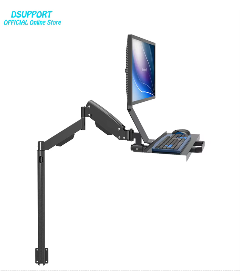 Brazo Monitor Gas Ajustable - Soporte Resistente para Pantalla