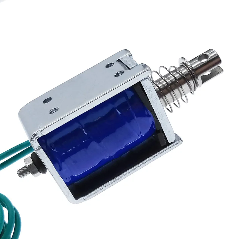 Solenoide electroimán U0837 DC 12V imán eléctrico 24VDC TAU0837T tiro empuje carrera 10mm fuerza máxima 2kg - imagen 5