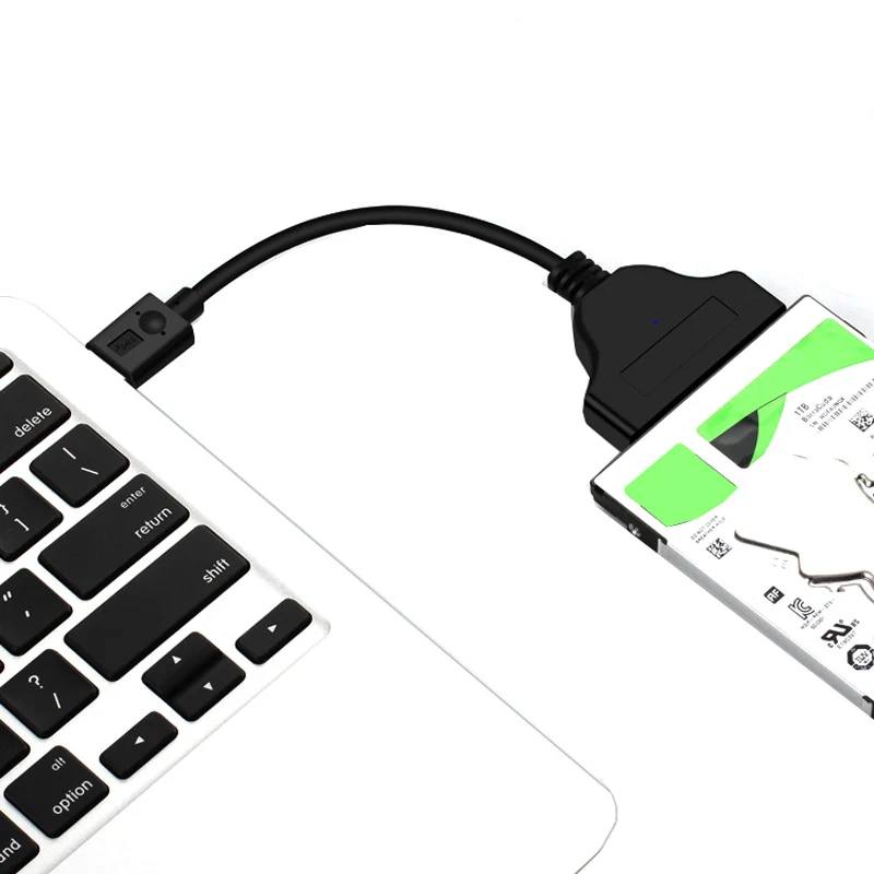 Cable adaptador USB 3,0 a SATA, adaptador de 22 pines SATAIII SATA3.0, USB3.0 a SATA 3, Chip ASM1053e para SATA HDD SSD de 2,5 pulgadas, nuevo - imagen 3