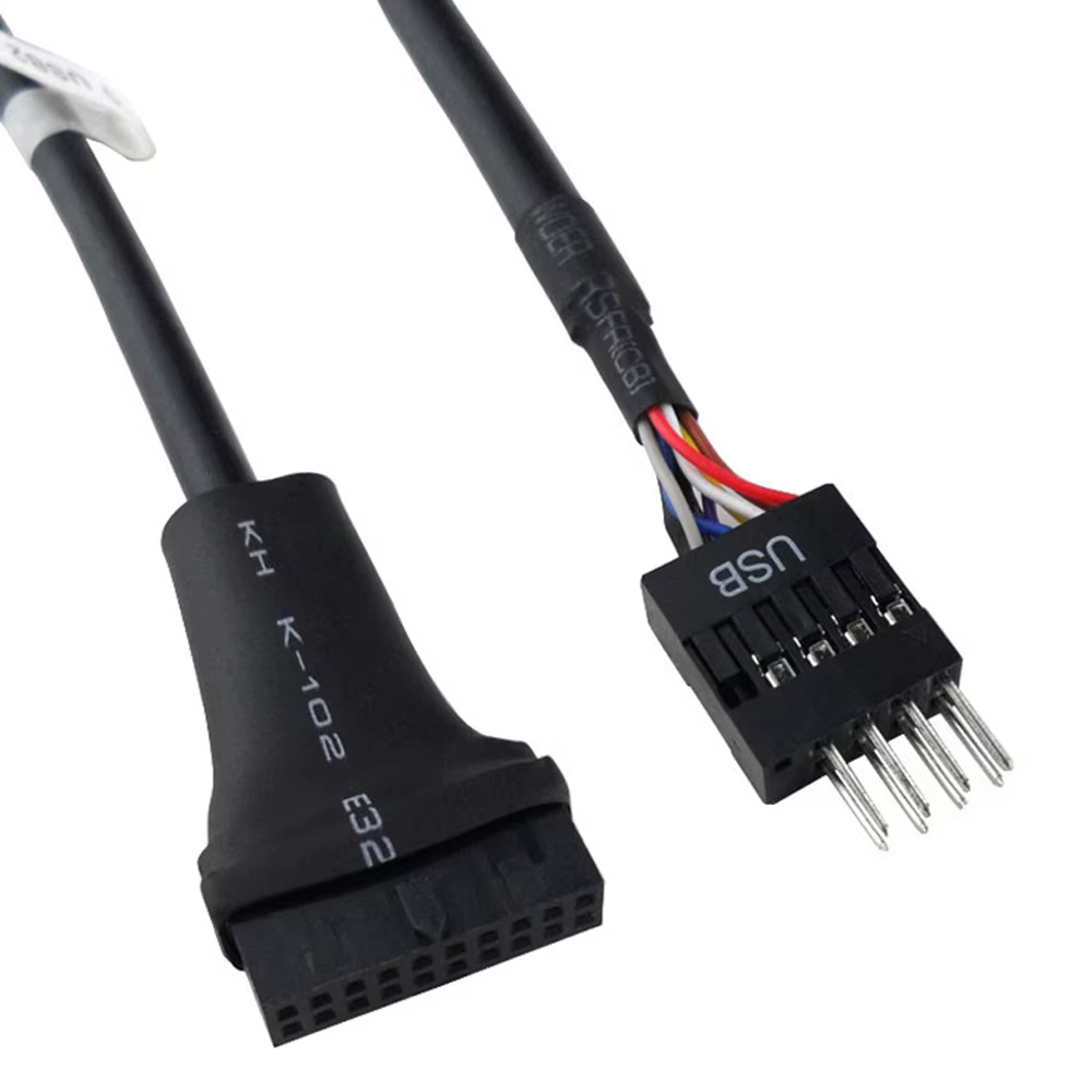 Cabecera USB 3.0 hembra 19 contactos adaptador a macho 9 pines - imagen 4